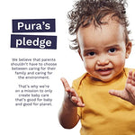 Pura Baby Wipes 3 x 60 per pack (180 Wipes) 100% Plastic-Free & Plant Based Wipes, 99% Water, Suitable for Sensitive & Eczema-prone Skin, Fragrance Free & Hypoallergenic, EWG, Cruelty Free (Pack of 2)