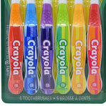 Brush Buddies Crayola Kids Toothbrushes 6PK – Soft Manual Toothbrushes for Toddlers & Children Ages 2-4 – BPA-Free, Colorful Designs, Gentle Bristles, Fun Crayola Toothbrush Set