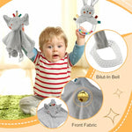 Baby Boy Gift Basket Set, Unique Baby Gift Basket Set, New Baby Boy Gift Basket, New Baby Gift Basket Set with Baby Blanket, Baby Rattle, Bunny, Keepsake Milestone, Elephant Toy, Baby Socks