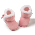 Zoolar Infant Unisex Warm Fur Lining Soft Boots Baby Winter Ankle Non-Slip Rubber Texture Sole Toddler Winter Snow Crib Shoes