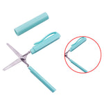 VOCUE Pink Pen Style Compact Ambidextrous Scissors, 1.4x2cm, for School, Craft, Travel, Emergencies