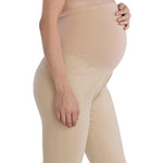 Motherhood Maternity Women's Super Stretch Secret Fit Over The Belly Ankle Straight Leg Pregnancy Dress Pants for Work, Khaki, X-Large