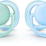 Philips Avent Ultra Air Pacifier, 0-6 months, blue/green, 2 pack, SCF244/20