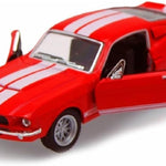 KiNSMART - 1967 Ford Shelby Mustang GT500 1:38 Scale 5" Die Cast Metal Model Toy Muscle Car (Blue)