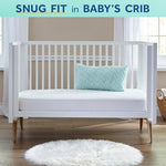 Sealy Baby Butterfly Knit Breathable Crib Mattress, GREENGUARD GOLD Certified, Made in USA, Premium Foam, Washable Easy to Clean Cover, Toddler Bed Fit, Safety & Quality Tested, 52x28"