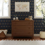 Babyletto Sprout 3-Drawer Changing Table Dresser w/Removable Tray | GREENGUARD Certified Baby Dresser with Changing Table Top & Storage for Nursery - Versatile Use for Bedroom/Hallway, Natural Walnut