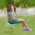 BeneLabel Heavy Duty Swing Seat with Adjustable Rope and Carabiners, Cushion Style Non-Slip Swing Seat for Kids and Adults