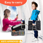 PILLANI Kids Travel Tray for Car - Car Seat Tray for Kids Travel, Road Trip Essentials, Carseat Table for Roadtrip Activities - Must Have Toddler Lap Desk Organizer for Airplane - Car Accessories