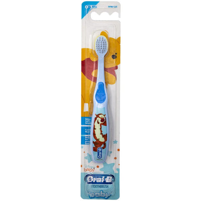 Oral-B Baby Manual Toothbrush, Pooh Characters, 0-3 Years Old, Extra Soft (Characters Vary) - 1 Count