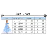 SNOWLION Princess Elsa Costume for Little Girls Toddler Princess Dress Up with Accessories Cinderella Cosplay Queen Snow (Blue, 4-5 Years)