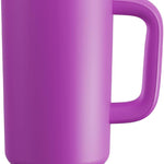 40 oz Tumbler with Handle and Straw: Stainless Steel Insulated Tumbler Keeps Cold for 24 Hours, Leakproof Travel Cup Fits in Cup Holder and BPA-Free, Cotton Candy