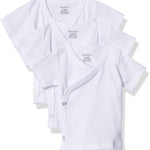 Gerber Baby Girls' 3-Pack Short-Sleeve Side-Snap Shirt
