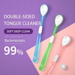 Y-Kelin Double-Side Desiged Tongue Scraper, Ultra-Soft Tongue Brush Tongue Cleaner (3 Pack)