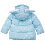 Rokka&Rolla Baby Girls' Water-Resistant Soft Mini Fur Lined Puffer Jacket Winter Coat for Newborn Infant Toddler