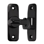 INIRET 3 Pack Barn Door Latches,90/180 Degree Gate Lock,Zinc Alloy Right Angle Door Lock Latch,Flip Gate Latches Hardware,Door Security Sliding Door Latch Lock fo Cabinets,Bathroom,Barn Door (Black)