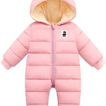 Cute Baby Boys Snowsuit New Born baby girls Winter Coat Toddler Clothes