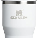 STANLEY IceFlow Stainless Steel Tumbler with Straw - Vacuum Insulated Water Bottle for Home, Office or Car - Reusable Cup with Straw Leak Resistant Flip - Cold for 12 Hours or Iced for 2 Days (Cream)