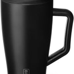 BrüMate Era 40 oz Tumbler with Handle and Straw | 100% Leakproof Insulated Tumbler with Lid and Straw | Made of Stainless Steel | Cup Holder Friendly Base | 40oz (Dune)