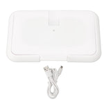 Baby Wipes Warmer, USB Baby Wipe Warmer, Warms Baby Wipes Heating Box for Wet Wipes, Portable Diaper Wipe Warmer for Home Car Travel Wipe Warmer, White