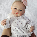 Lifelike Reborn Baby Dolls - 18 Inch Realistic Newborn Baby Dolls Girl, Real Life Baby Dolls with Soft Weighted Body, Real Baby Reborn Gift with Accessories for 3+ Years Old Kids