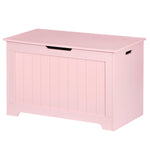 Saicool Wooden Storage Chest,30/40 Inch Storage Trunk w/2 Safety Hinges, Storage Bench, Modern Lift Top Chest Box Organizer (Pink, 30 L x 15.7 W x19 H Inch)