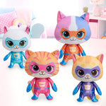 Just Play Disney Junior SuperKitties 7-inch Small Plush Stuffed Animal, Ginny, Kitten, Kids Toys for Ages 2 Up