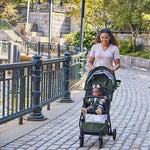Ingenuity 3Dquickclose CS+ Compact Fold Stroller – Lightweight Stroller with Oversized Canopy, Extra-Large Storage and Compact Fold
