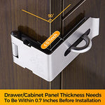 GEMASP Hasp Latch 2 Pack, 90 Degree Solid 304 Stainless Steel File Cabinet Lock Desk Drawer Lock, Safe Security Padlock Latch Hasp Lock for Personal Privacy