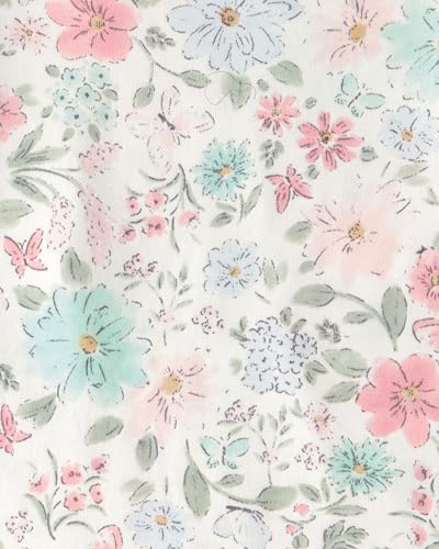 Carter's Girl PurelySoft Long-Sleeve 2-Piece Pajamas, Multi Floral, 2T