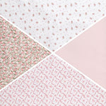 Delta Children 100% Cotton Flannel Baby Receiving Blankets for Girls and Boys – 30x30 Inches (Pack of 4), Pink Floral