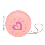 Dioche Yoyo for Kids Beginners, Wooden YoYo with String, Cute Cartoon Pattern Beginner Yoyo Ball Toy, Early Education Teaching Toy for Kid Child