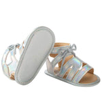Csfry Infant Baby Girls Summer Sandals with Bow Soft Sole Newborn Shoes US3