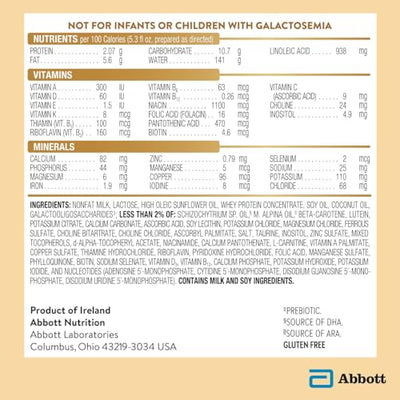 Pure Bliss Irish Farms Easy to Digest Baby Formula Non-GMO Infant Formula 0-12 months 24.7-oz Powder Can
