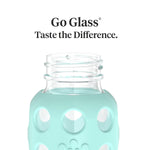 Lifefactory Glass Baby Bottle with Protective Silicone Sleeve and Stage 1 Nipple Mint 4 Oz 1 Count (Pack of 1) (LF110013C4)