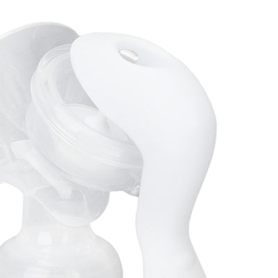 Breast Pump, Adjustable Suction Silicone Hand Pump Breastfeeding, Portable Manual Breast Pump for Nursing Mothers, White, Mothers Day Gifts