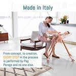 Peg Perego Prima Pappa Zero 3 - High Chair - for Children Newborn to 3 Years of Age - Made in Italy - Linear Grey (White & Grey)