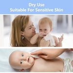 COTTONCARE Dry Baby Wipes, Made of 100% cotton, Chemical-free Unscented, Ultra Absorbent Cotton, Wet and Dry Use Tissues for Baby Delicate Skin Clean, 600 count (pack of 6)