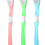 Y-Kelin Double-Side Desiged Tongue Scraper, Ultra-Soft Tongue Brush Tongue Cleaner (3 Pack)
