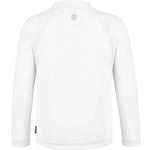 Boys Toddler Rash Guard Long Sleeve UPF 50+ Sun Protection Lightweight Swim Shirt for Baby Kids(White,12-18M)