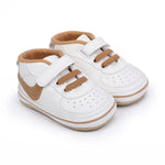 Clowora Unsex Baby Shoes Boys Girls Infant Sneakers Non-Slip Soft Rubber Sole Toddler Crib First Walker Lightweight Shoes (A03/Khaki,3-6 Months)