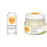 Burt's Bees Baby Dusting Powder, 100% Natural Origin, Talc-Free, Pediatrician Tested, 7.5 Ounces & Baby 100% Natural Multipurpose Healing Ointment, Face & Body Baby Ointment – 7.5 Ounce Tub