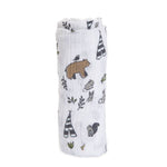Little Unicorn Premium Cotton Swaddle Baby Blanket | Breathable Fabric | for swaddling, Play, Nursing & More (Forest Friends)