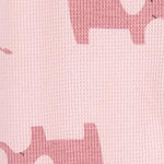 Simple Joys by Carter's Baby Girls' 2-Way Zip Thermal Footed Sleep and Play, Pack of 2, Pink Elephant/White Floral, 0-3 Months