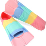 Foyinbet Kids Swim Fins,Short Kids Fins Youth Swimming Flippers for Lap Swimming Training for Children Girls Boys Beginners 2XS