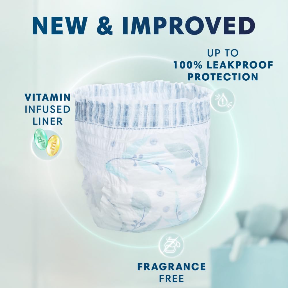 Pampers Pure Protection Training Underwear, Unisex, Size 3T4T, 92 Count, Premium, Hypoallergenic, Soft, Absorbent