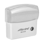 Maxxima LED Night Light with Dusk to Dawn Sensor - Featuring 25 Lumens, Plug in, Ideal for Bedrooms, Bathrooms, Basements, Hallways, and Senior Living, Cool Light - 2 Pack