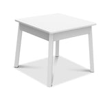 Melissa & Doug Wooden Square Table (White) Kids Table, Children's Furniture, for Kids Crafts and Activity