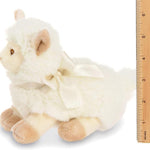 Bearington Baby Sweet Alma Plush Stuffed Animal Llama with Rattle, 6 inches - Stuffed Animal Rattle Toy