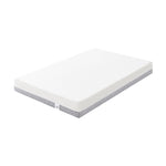 Dourxi Mini Crib Mattress, 38x24X4 Inch Dual Sided Comfort Gel Memory Foam, Breathable Premium Baby Mattress for Mini and Portable Cribs w/Removable Outer Cover - White&Grey