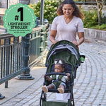 Ingenuity 3Dquickclose CS+ Compact Fold Stroller – Lightweight Stroller with Oversized Canopy, Extra-Large Storage and Compact Fold